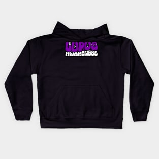 Lupus Awareness Retro Lupus Kids Hoodie